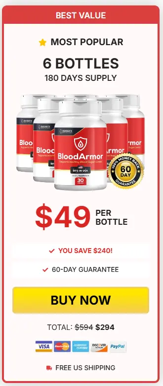 BloodArmor- 6 Bottle